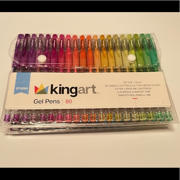 Kingart Office Kingart Count Gel Pens Glitter And